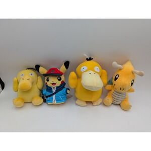 Pokemon Center Plush Lot Yellow Pikachu Psyduck Dragonite Toy Factory